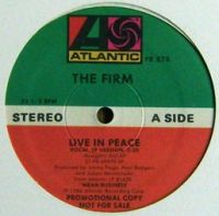 The Firm Live In Peace USA 12 promo